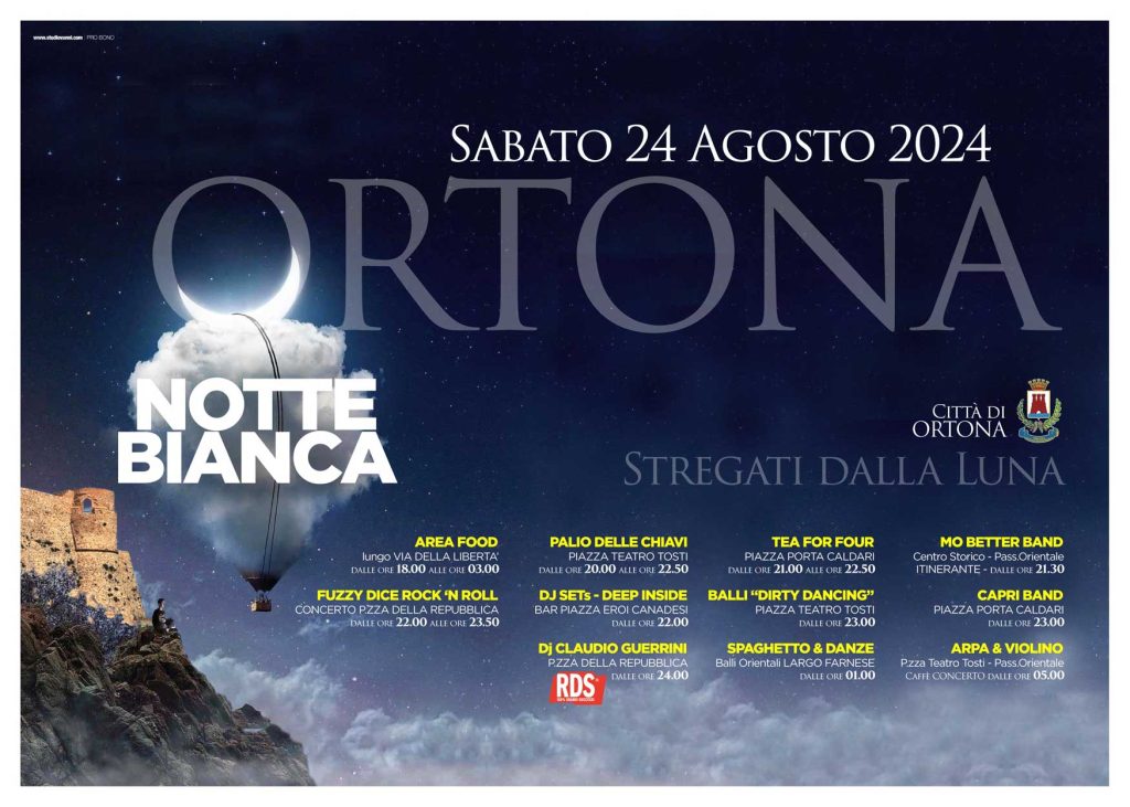Ortona si accende con la Notte Bianca: musica, balli e spettacoli fino all'alba 2 Notte bianca 24 agosto