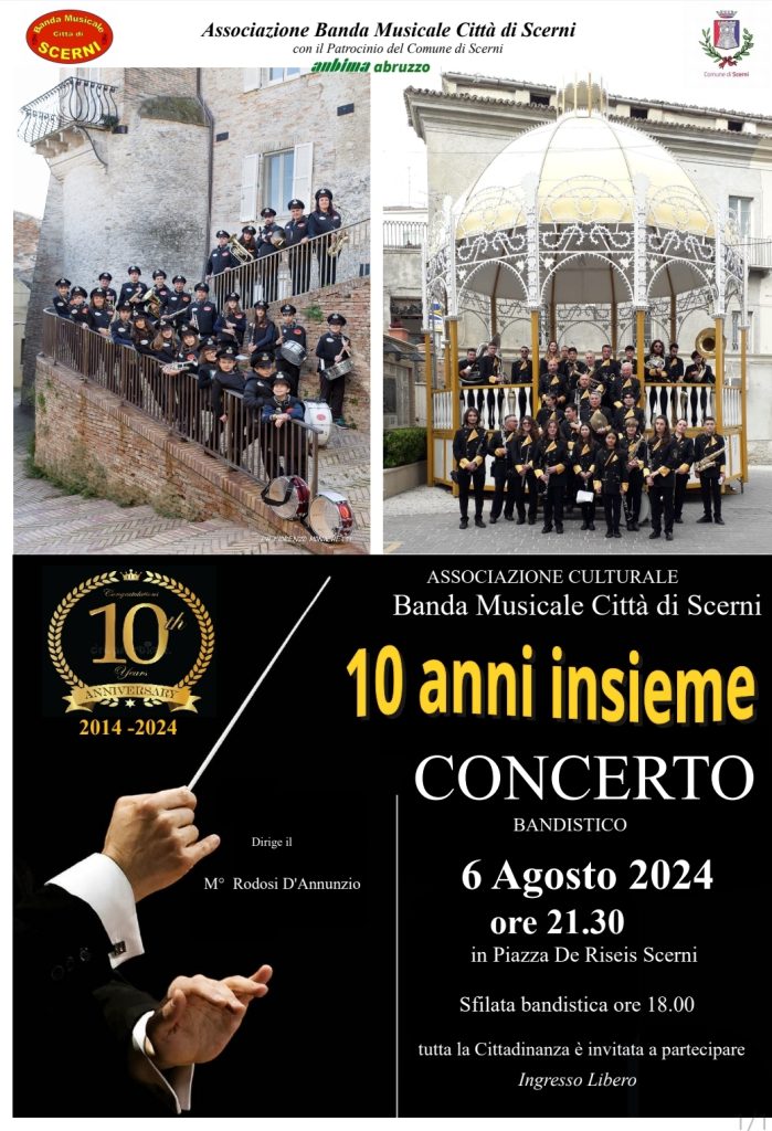 Concerto d'Estate della Banda Musicale di Scerni per il decennale 3 Screenshot 20240729 112551