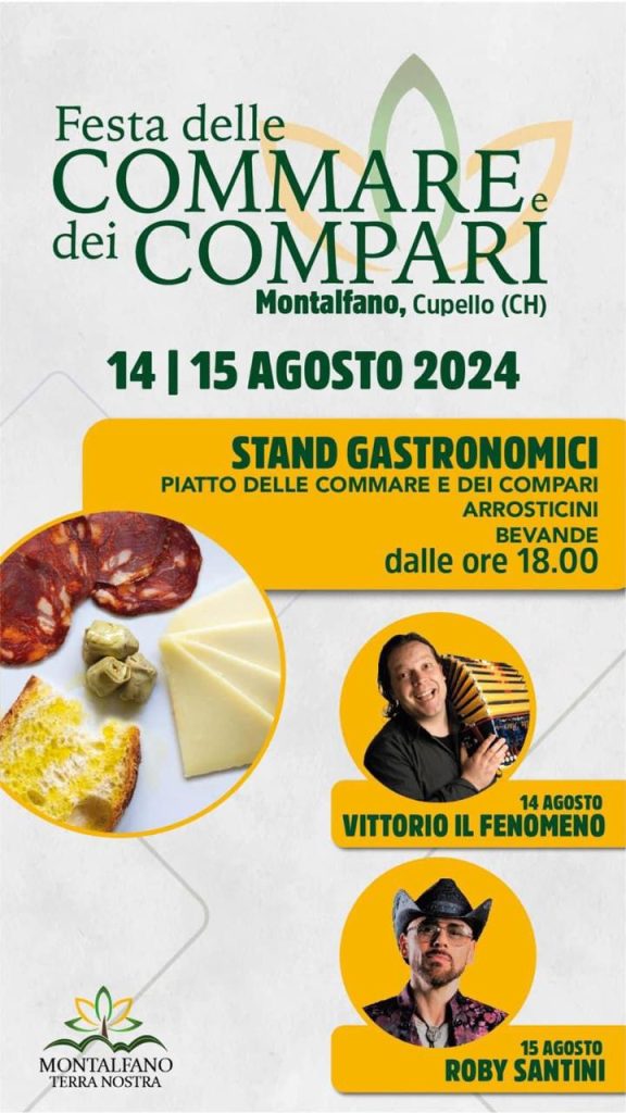 Torna a Montalfano la Festa delle Commare e dei Compari 2 WhatsApp Image 2024 08 14 at 3.59.12 PM