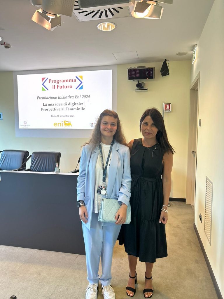 Asia Ciafardini premiata per il concorso "Iniziativa ENI 2024 - Prospettive al femminile" 3 IMG 20240910 WA0003