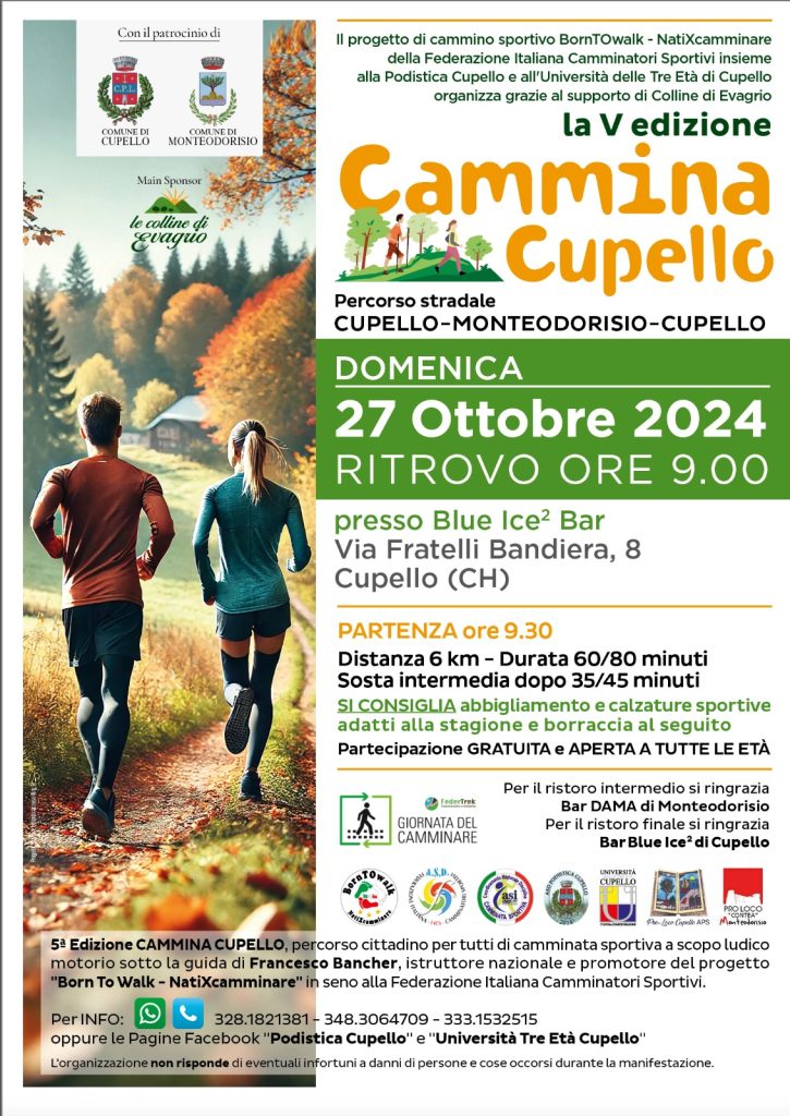 Cammina Cupello: V Edizione del Progetto "BornTOwalk" 2 Cammina Cupello 27 ottobre 2024