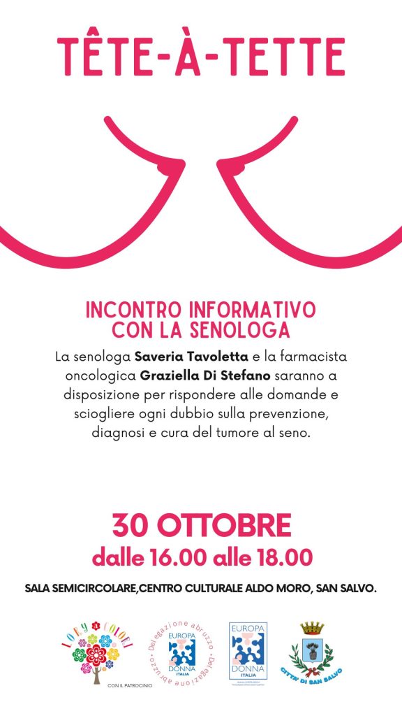 San Salvo, incontro “Tête à Tette” chiude Ottobre Rosa con focus sulla prevenzione del tumore al seno 2 WhatsApp Image 2024 10 28 at 6.12.23 PM