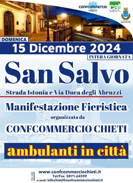 Domani a San Salvo la fiera natalizia "Ambulanti in Città" 2 ambulanti citta san salvo