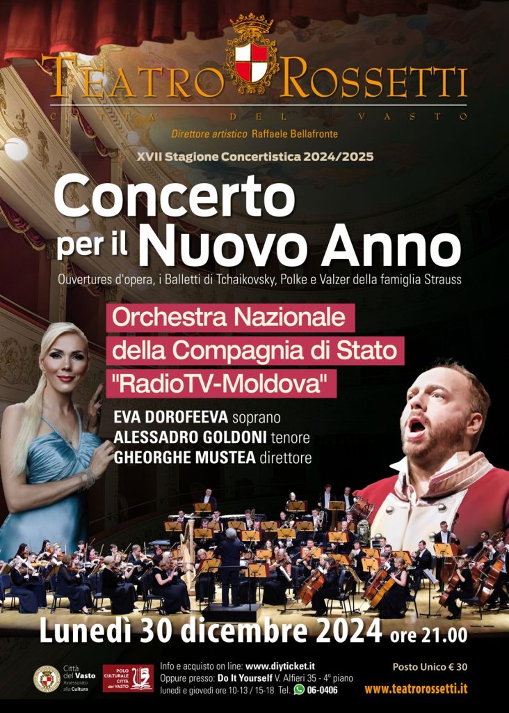 Il Teatro Rossetti di Vasto ospita il grande “Concerto per il Nuovo Anno” 2 concerto capodanno