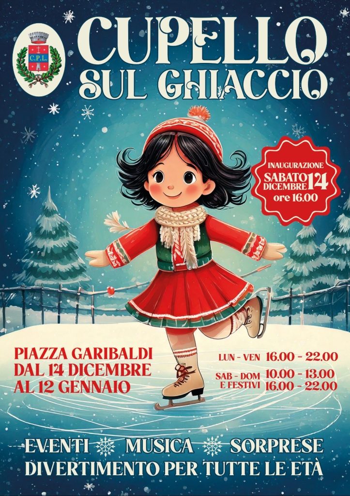 Cupello, pista di pattinaggio sul ghiaccio in Piazza Garibaldi 2 cupello 2
