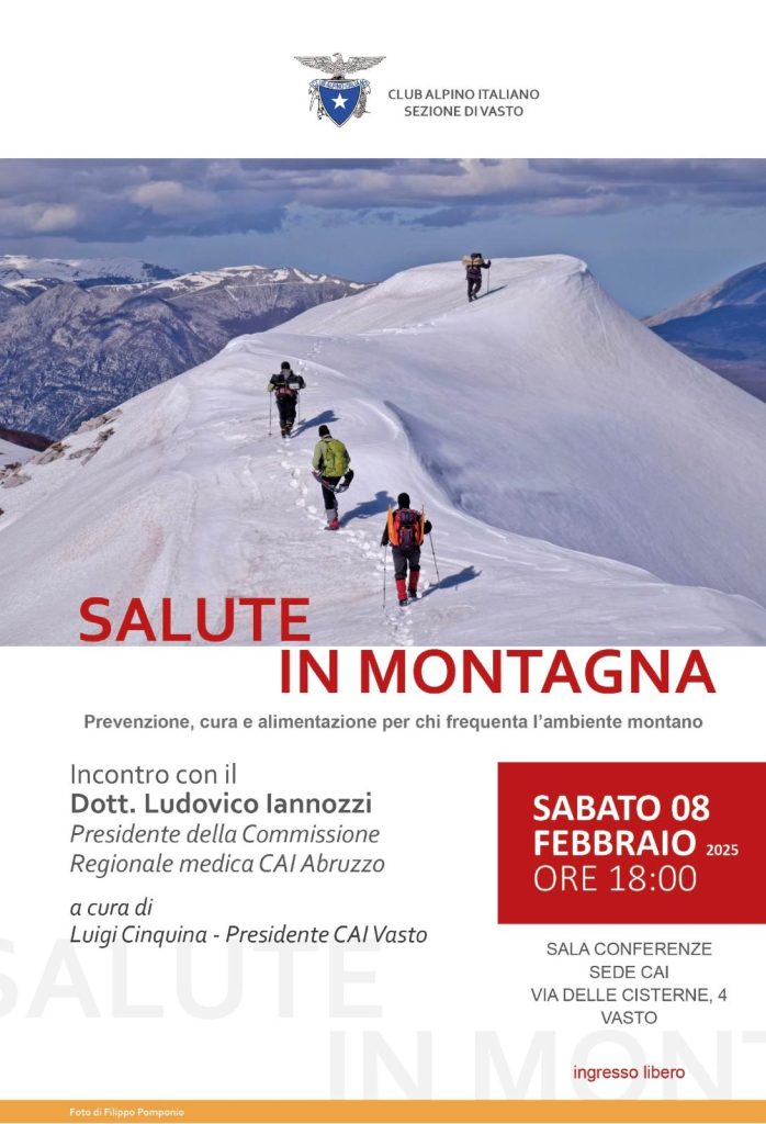 Salute in Montagna: Un incontro per vivere la montagna in modo consapevole 2 LOCANDINA Salute in Montagna