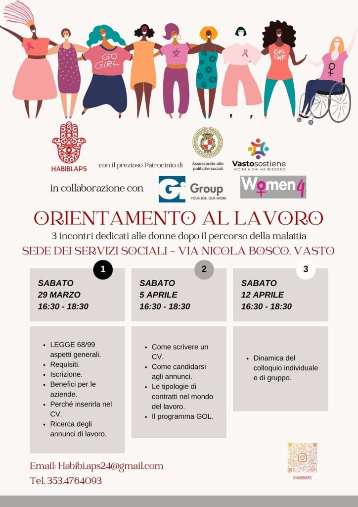 Percorso di orientamento al lavoro per donne che hanno affrontato una malattia 2 Immagine WhatsApp 2025 03 25 ore 16.19.37 2ca4289b