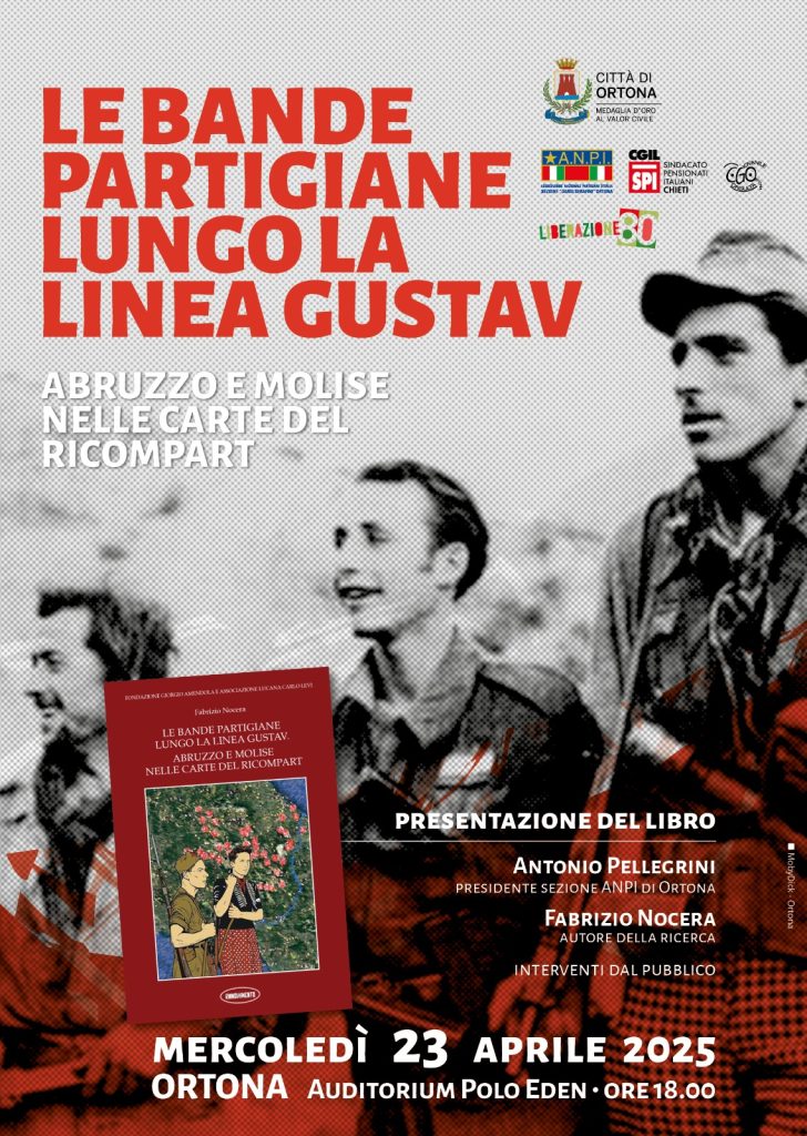 80° anniversario della Liberazione: presentazione del libro sulle bande partigiane lungo la Linea Gustav 2 Locandina 23 Aprile 1