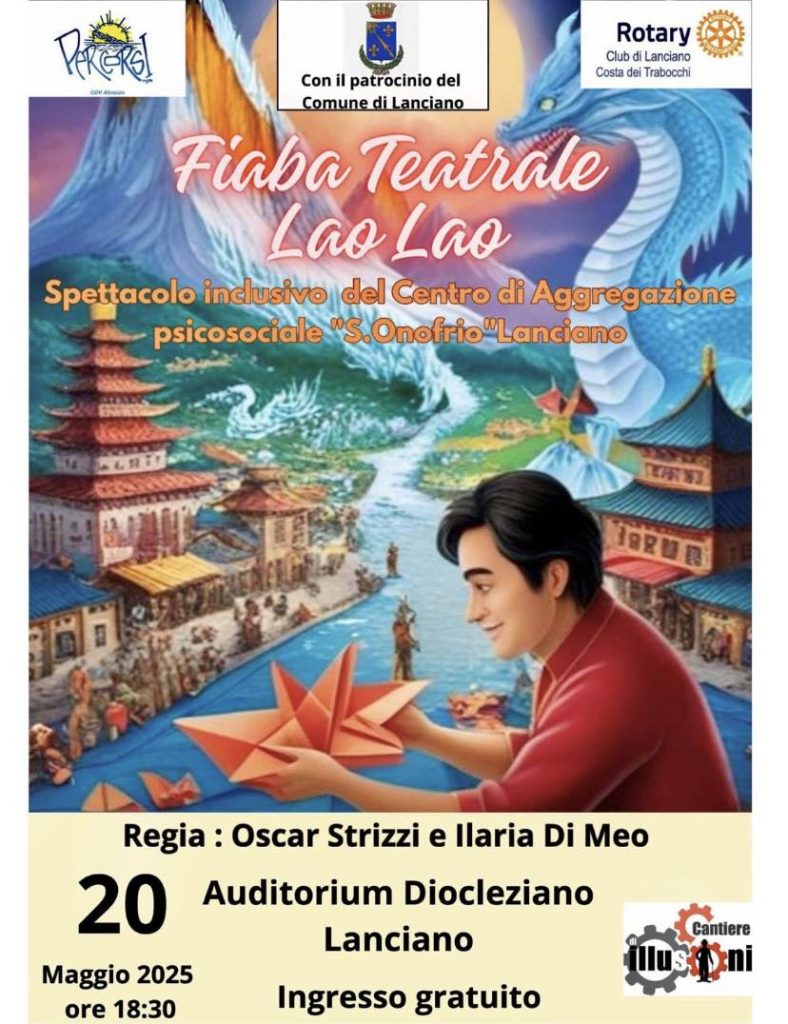 Fiaba e inclusione protagoniste a Lanciano: in scena “Lao Lao” all’Auditorium Diocleziano 2 497382285 1016324830607560 3497521721942662984 n