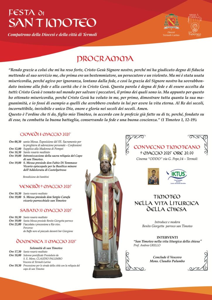 San Timoteo, 80 anni dal ritrovamento del corpo: solenni festeggiamenti a Termoli 6 festa di San Timoteo Termoli 2025 1