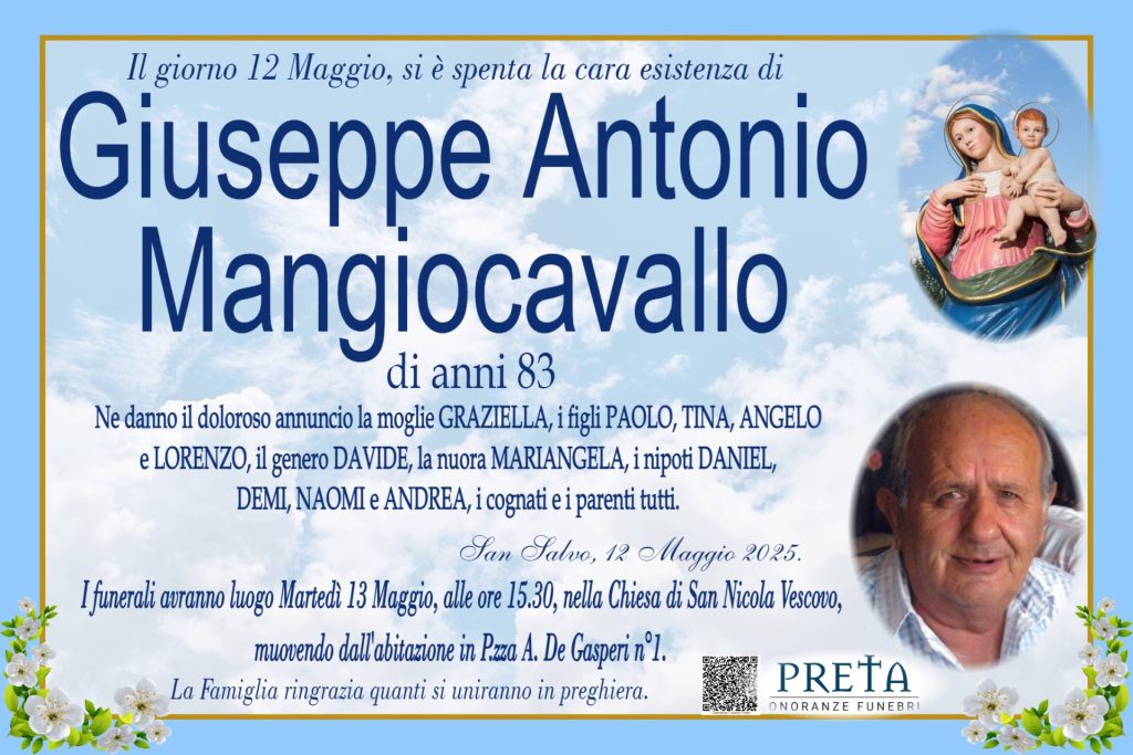 Giuseppe Antonio Mangiocavallo 1 manifesto mangiocavallo