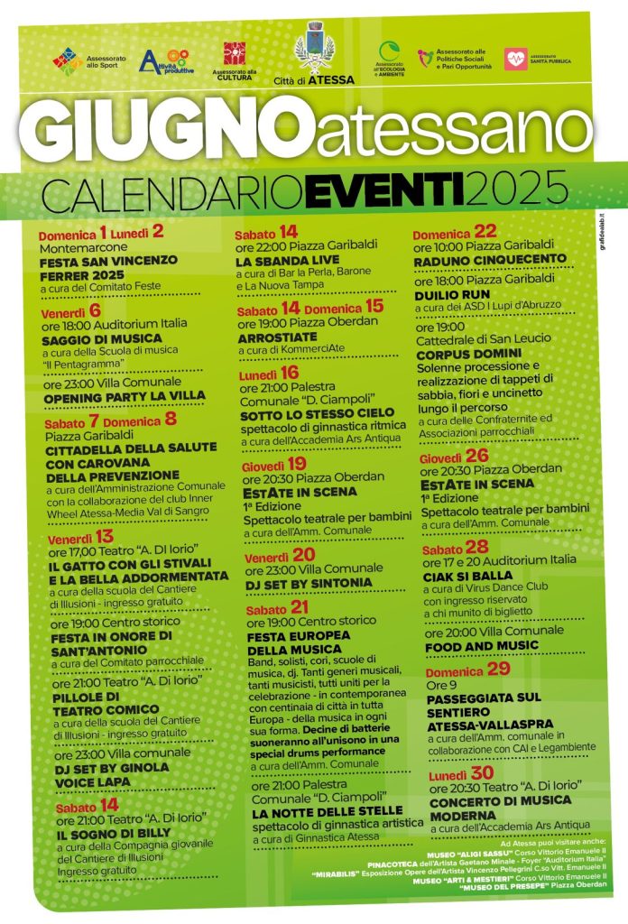 Atessa, presentato il programma degli eventi di giugno 2 Giugno 2025 atessa