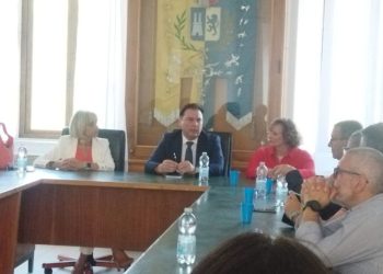 Al centro Palmieri, con Magnacca (alla sua destra) e Di Palma