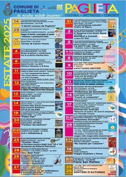 Paglieta d’Estate, un calendario ricco di eventi fino ad ottobre 2 Screenshot 2025 07 03 172131