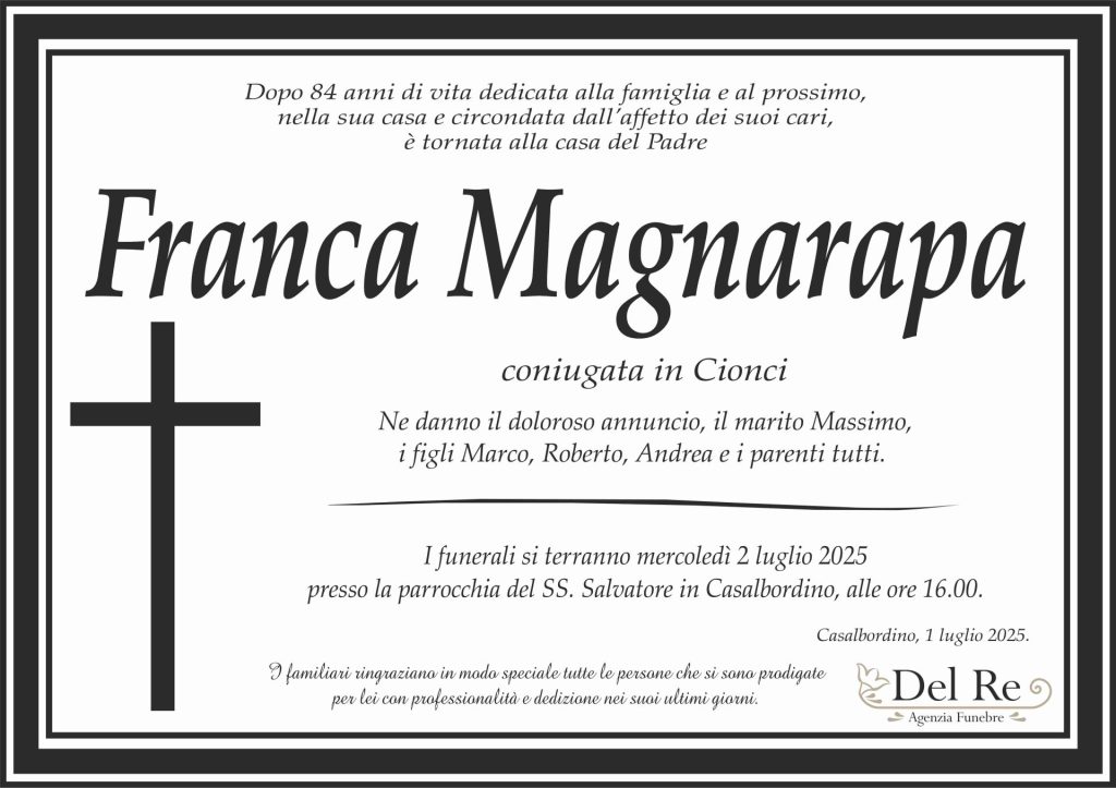 Franca Magnarapa 1 cornice nera