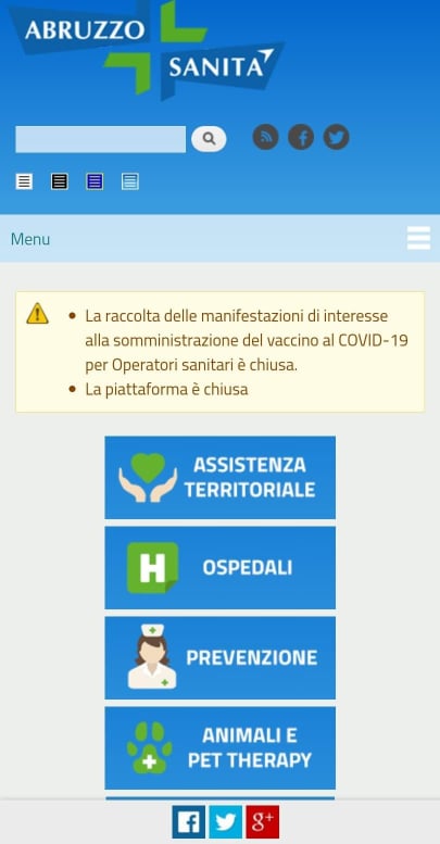 piattaforma vaccinazioni chiusa