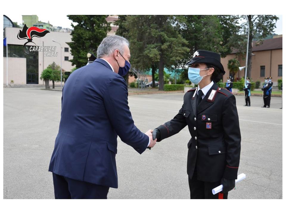 Il carabiniere Simona Ruggi