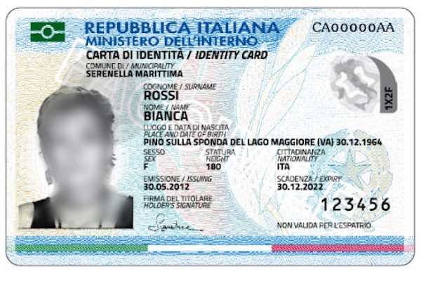 carta identita elettronica h