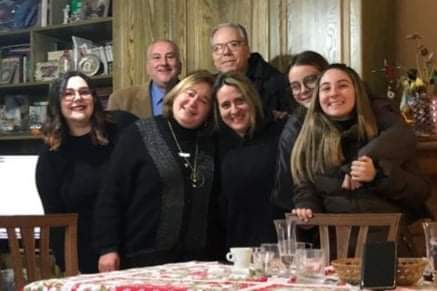 Con la famiglia di Nina