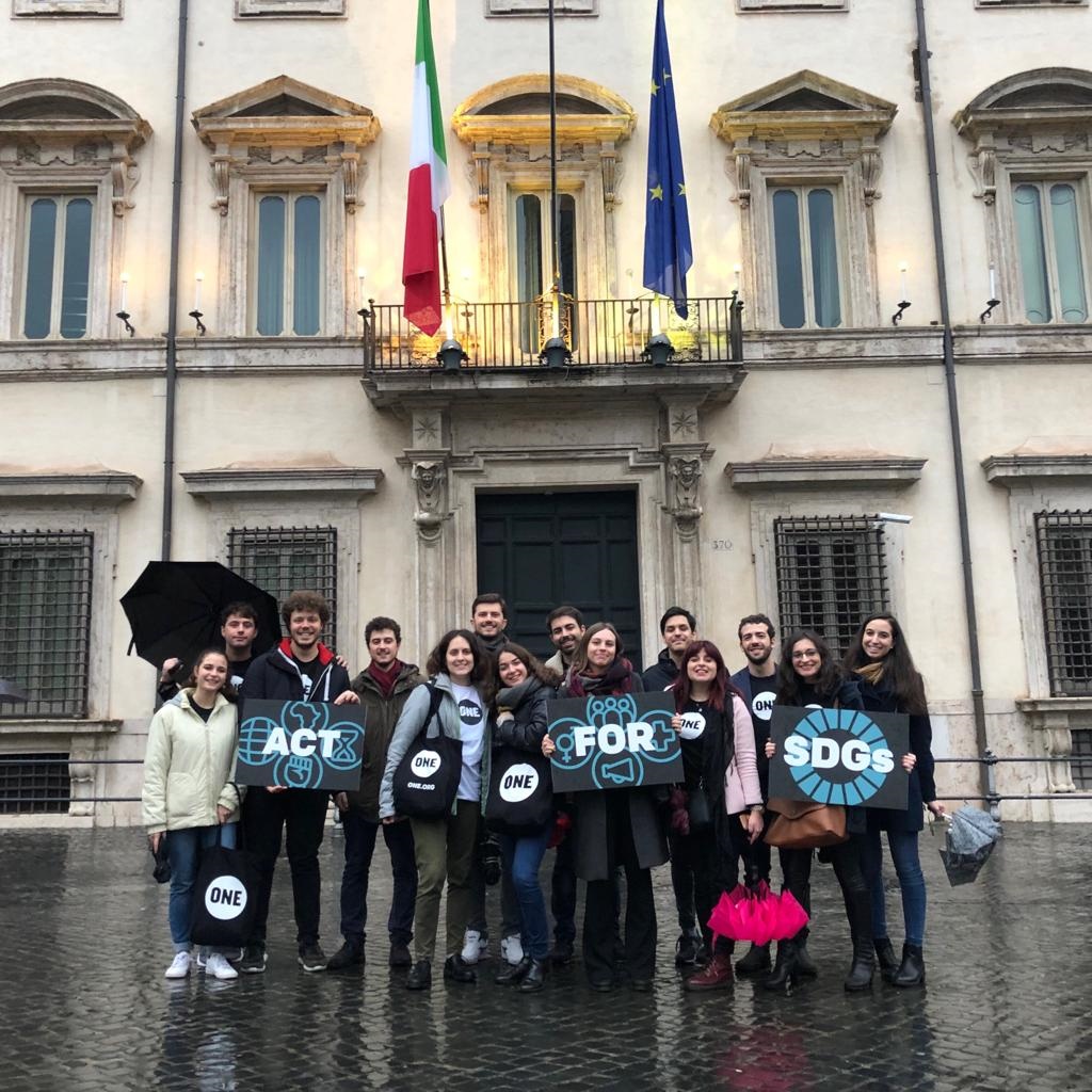 Gli ambasciatori di One a Roma nel 2019