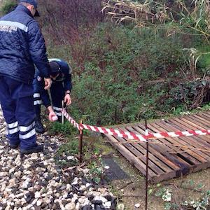 pozzo pericoloso tracciato ferroviario q