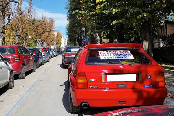 protesta auto storiche regione h