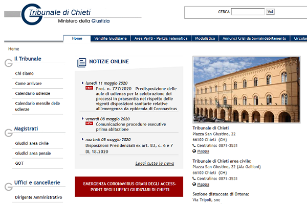 tribunale chieti sito h