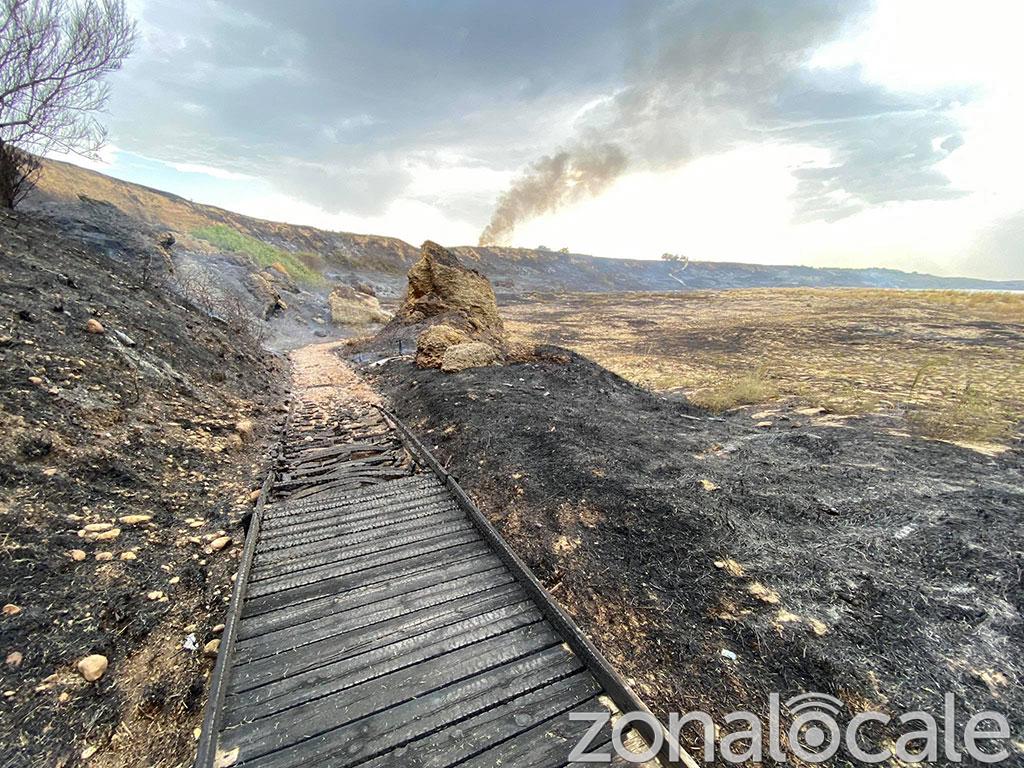 Incendio Punta Aderci (immagine di repertorio)