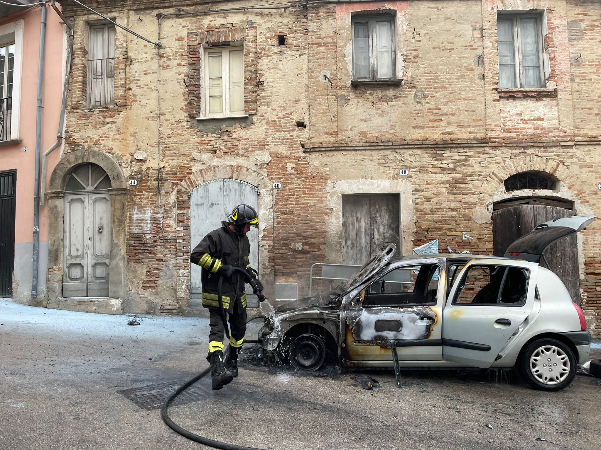 auto fuoco casalbordino 23ott 2