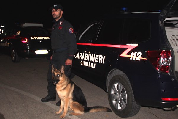 carabinieri cinofili notte h