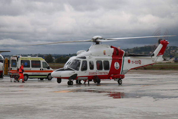 elicottero guardiacostiera ambulanza h