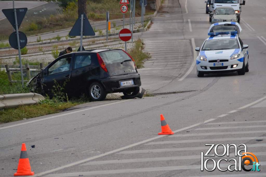 Vasto. Località Casarza, l'altra auto incidentata