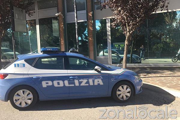 polizia rapina bper banca h