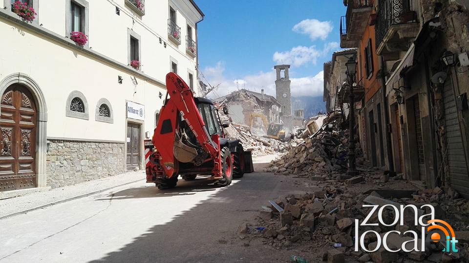 Amatrice, foto di Andrea Colacioppo (Messaggero Abruzzo)