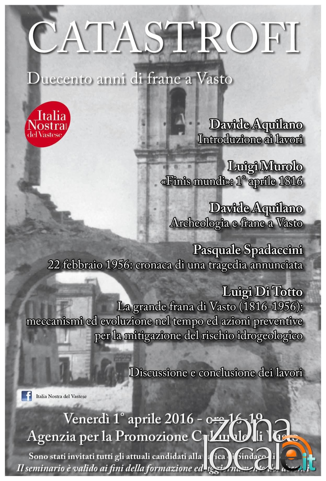 convegno catastrofi italia nostra