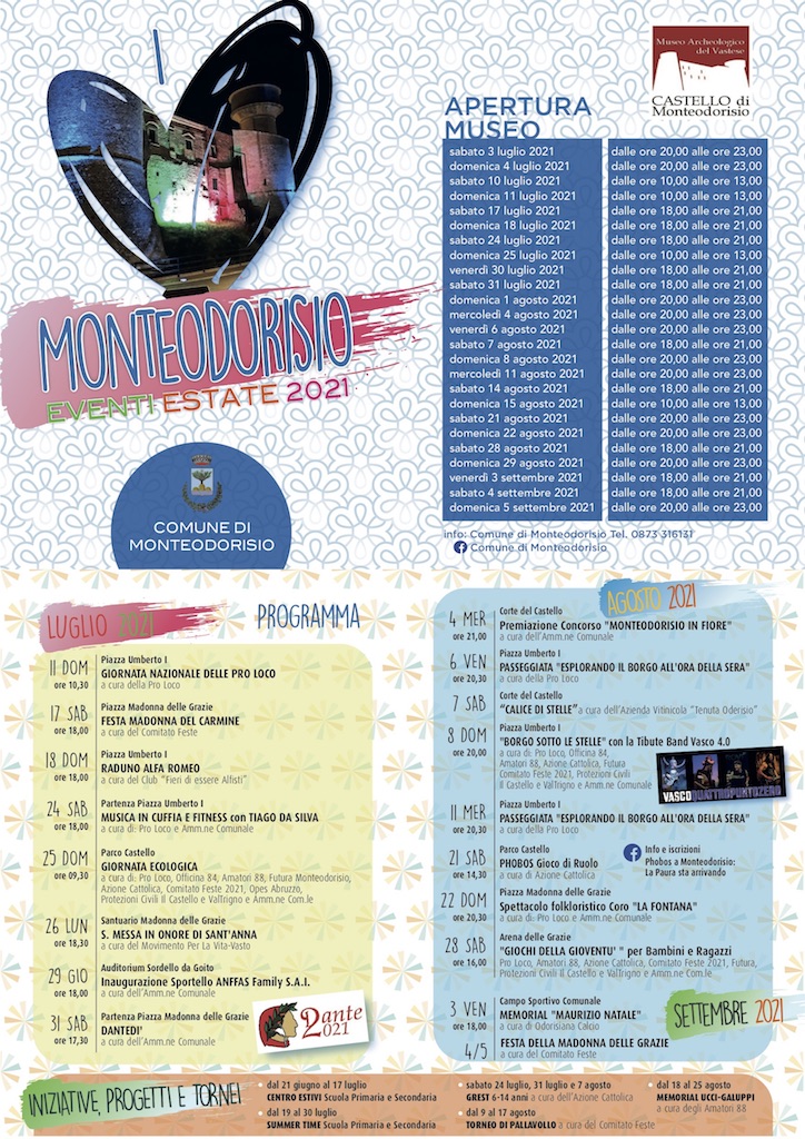 eventi montedorisio 2021