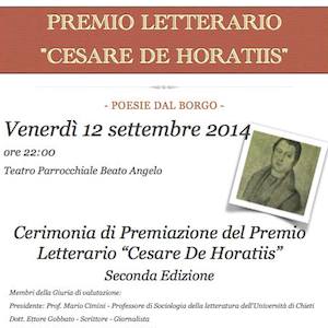 locandina premio de horatiis 2014 q