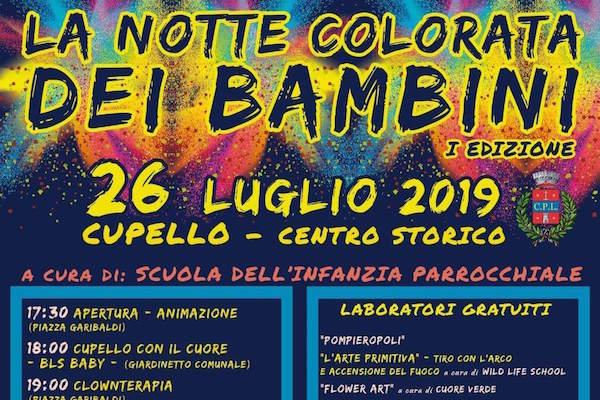 notte colorata bambini h