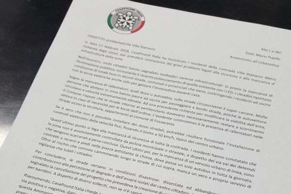 casapound lettera h