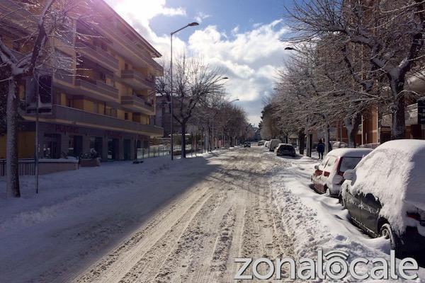 La situazione di viale Cappuccini questa mattina