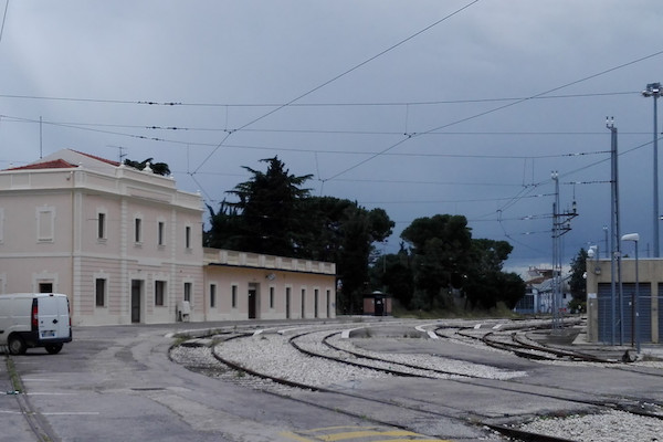 Il piazzale dell'ex stazione della Sangritana a Lanciano