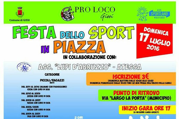 festa sport gissi h