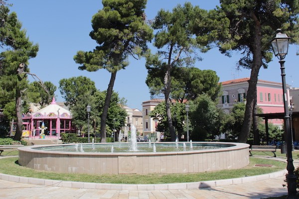 La fontana della villa comunale di Vasto