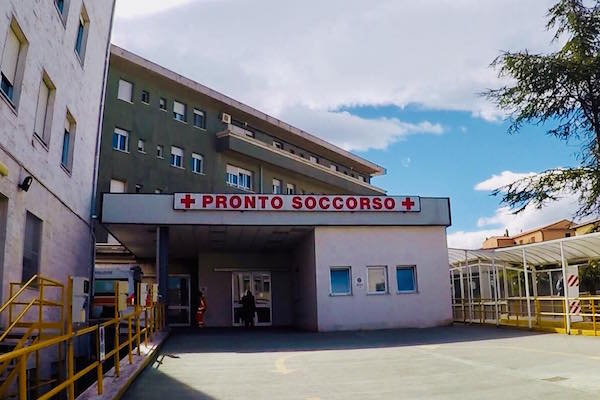 L'ingresso del Pronto soccorso di Vasto