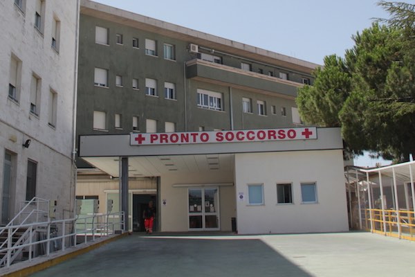 Il pronto soccorso dell'ospedale di Vasto