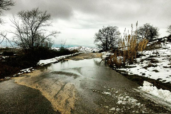 strade disastrate acqua h