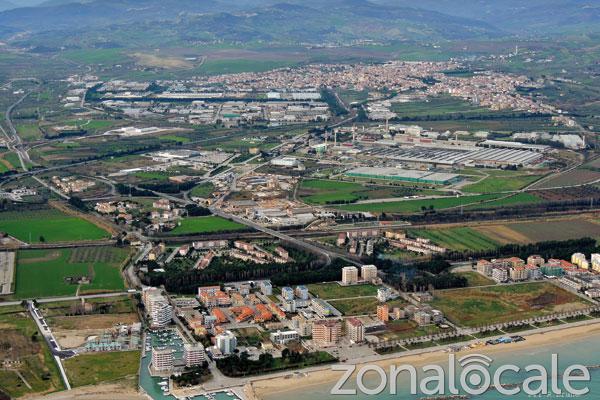 La zona centrale dell'area industriale di San Salvo