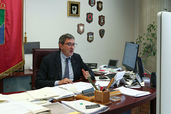 Marco Marsilio, presidente della Regione Abruzzo