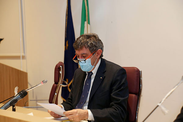 Marco Marsilio, presidente della Regione Abruzzo