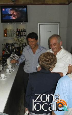Vasto, 1 settembre 2012. Matteo Renzi con Domenico Molino (Pd)